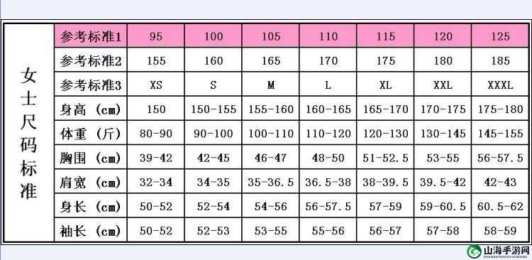 欧洲 M 码：90-100 厘米，亚洲 S 码：155-160 厘米
