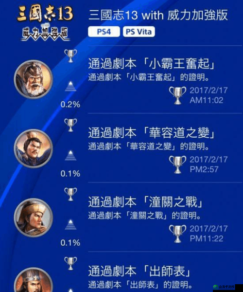 三国志 13白金攻略：全奖杯达成终极指南