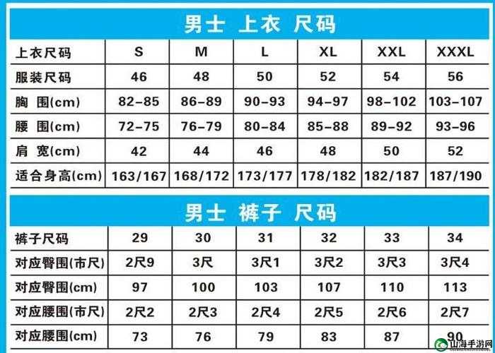 欧洲尺码与日本尺码对比专线详情